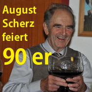 August Scherz ist 90